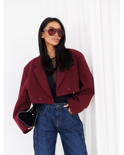 Krótka marynarka By o la la...! merlot