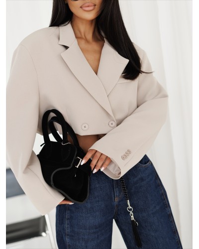 Krótka marynarka By o la la...! beżowa