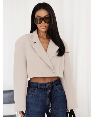 Krótka marynarka By o la la...! beżowa