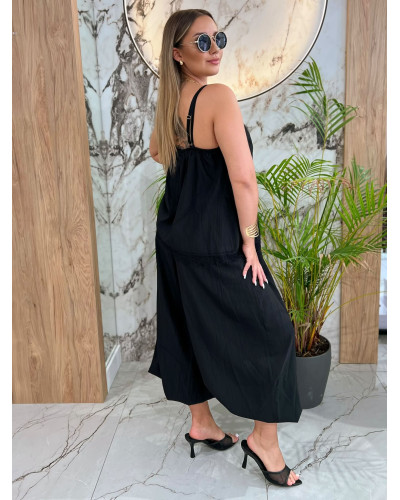 Komplet top plus alladynki By o la la...! czarny