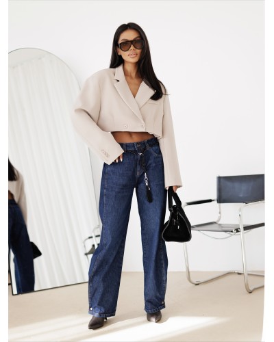 Krótka marynarka By o la la...! beżowa