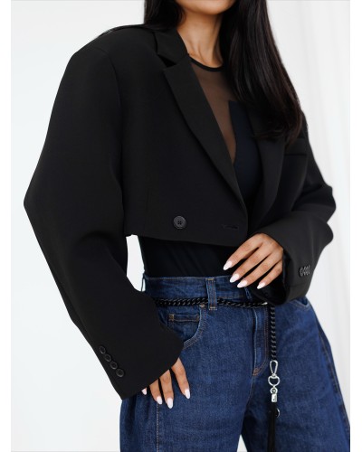 Krótka marynarka By o la la...! czarna