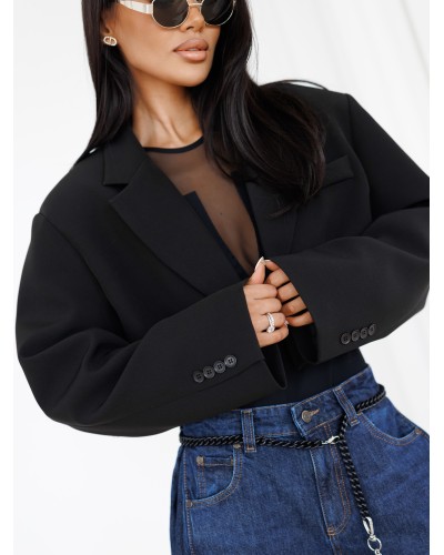 Krótka marynarka By o la la...! czarna