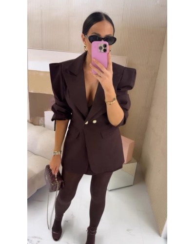 Marynarka wigilia NOWA LA MILLA czekoladowa