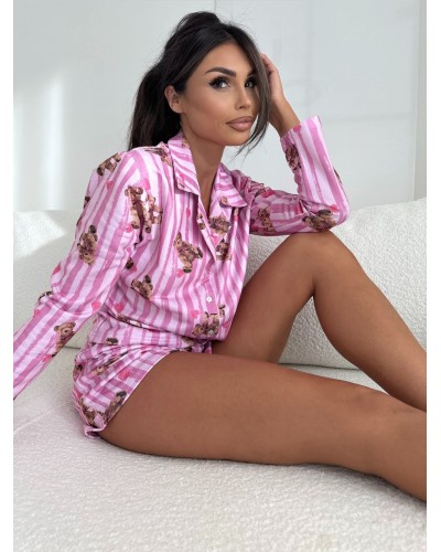 Piżama z krótkimi spodenkami Teddy Heart