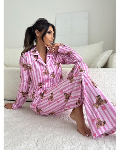 Piżama z długimi spodniami Teddy Heart