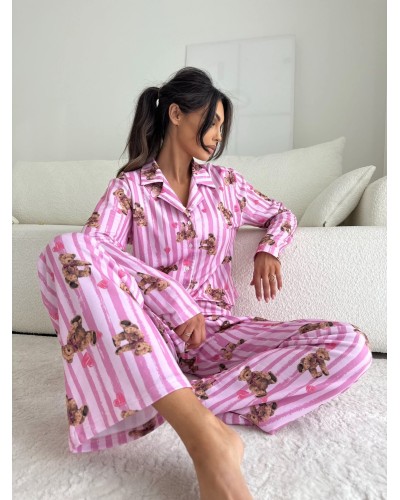 Piżama z długimi spodniami Teddy Heart