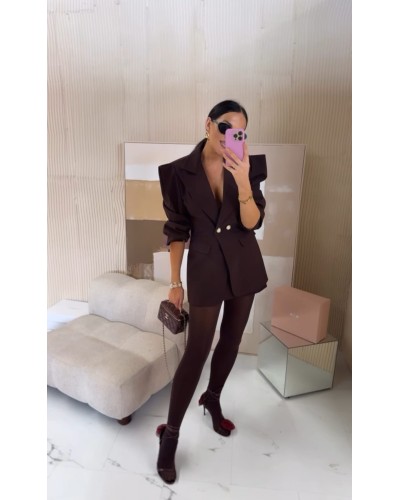 Marynarka wigilia NOWA LA MILLA czekoladowa