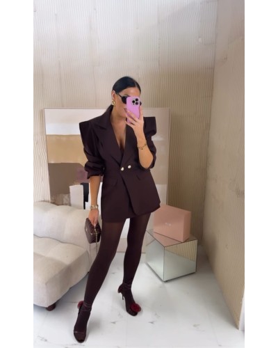 Marynarka wigilia NOWA LA MILLA czekoladowa