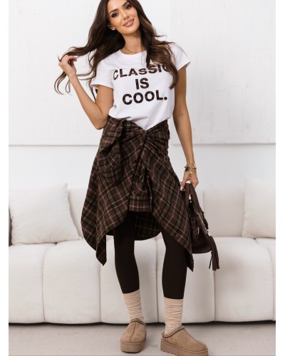 Koszula flanelowa w kratę By o la la...! chocomus z matcha