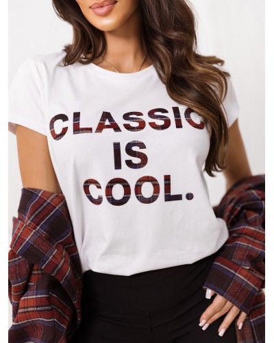 T-shirt Classic By o la la...! merlot z granatem