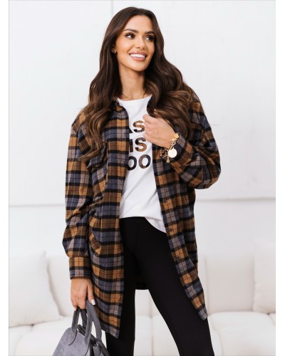 T-shirt Classic By o la la...! miodowy z szarością