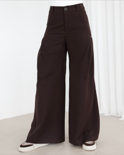 Spodnie materiałowe z przeszyciami By o la la...! chocomus