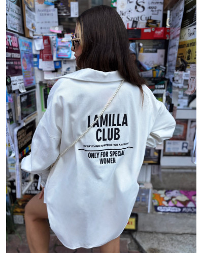 Koszula jeansowa La Milla Club biała