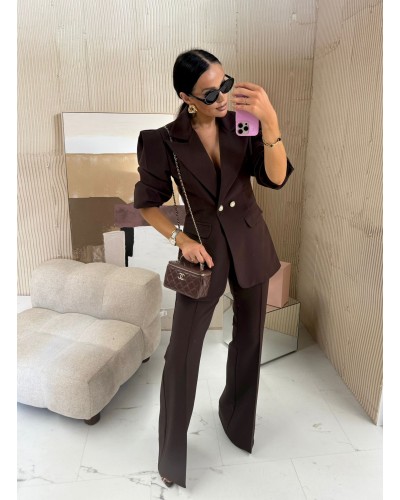 Marynarka wigilia NOWA LA MILLA czekoladowa