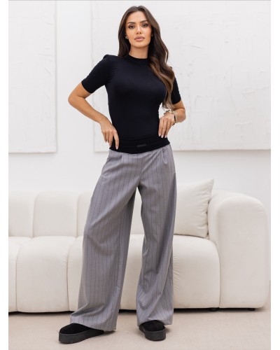 Szwedy materiałowe w paski By o la la...! szare