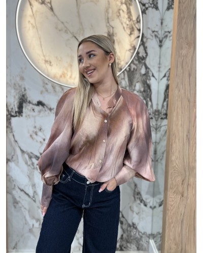 Koszula dekatyzowana By o la la...! beżowa