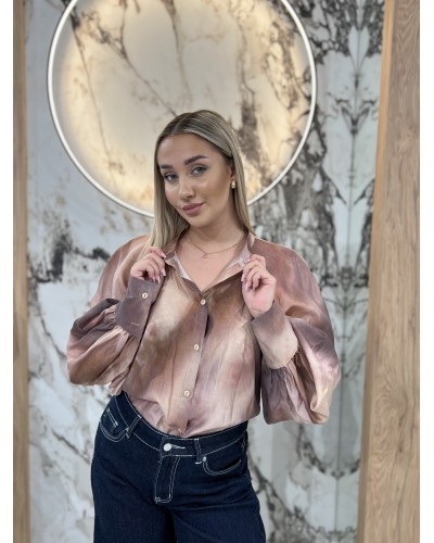 Koszula dekatyzowana By o la la...! beżowa