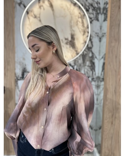 Koszula dekatyzowana By o la la...! beżowa