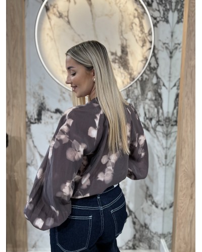 Koszula dekatyzowana By o la la...! czekoladowa