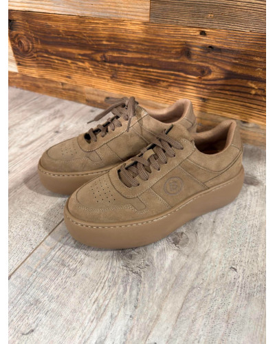 Sneakersy na platformie By o la la...! korzenne