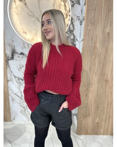 Spodenki z ekoskóry By o la la...! czarne