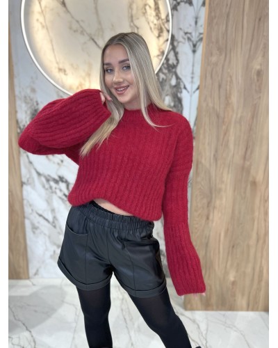 Spodenki z ekoskóry By o la la...! czarne