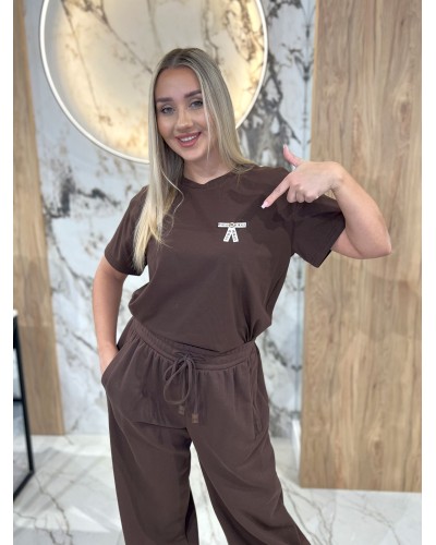 T-shirt z logowaną kokardką By o la la..! chocomuss