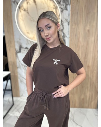 T-shirt z logowaną kokardką By o la la..! chocomuss