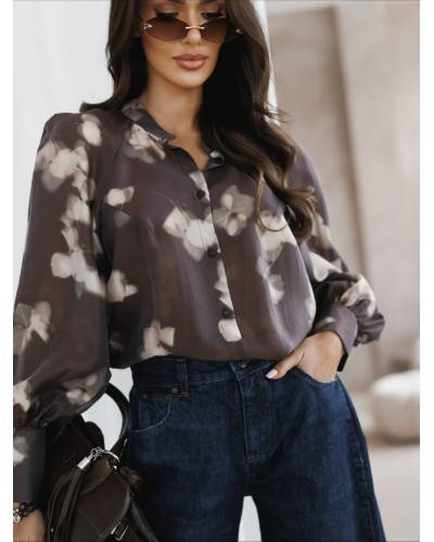 Koszula dekatyzowana By o la la...! czekoladowa