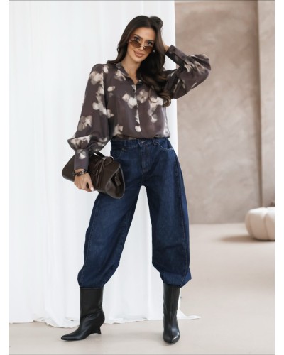 Koszula dekatyzowana By o la la...! czekoladowa