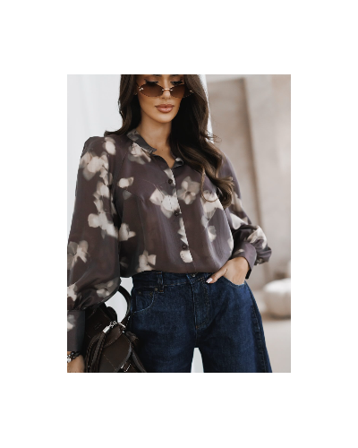 Koszula dekatyzowana By o la la...! czekoladowa