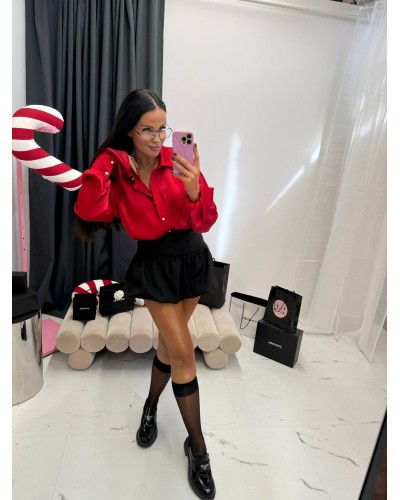 Koszula satynowa La Milla czerwona