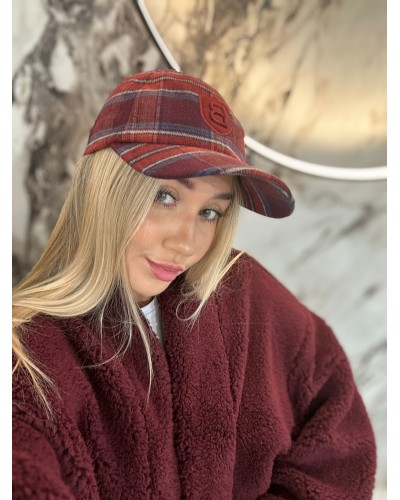 Czapka z daszkiem By o la la...! merlot z granatem