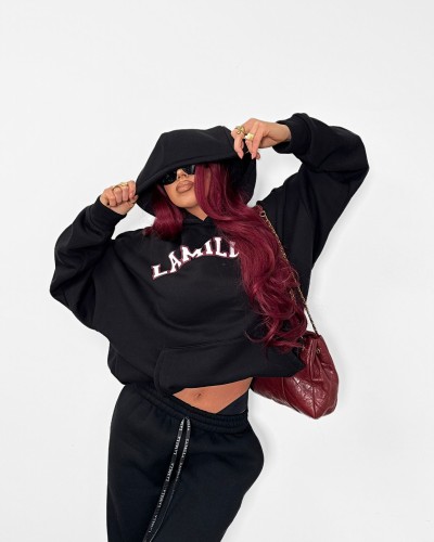 Bluza z kapturem La Milla czarna