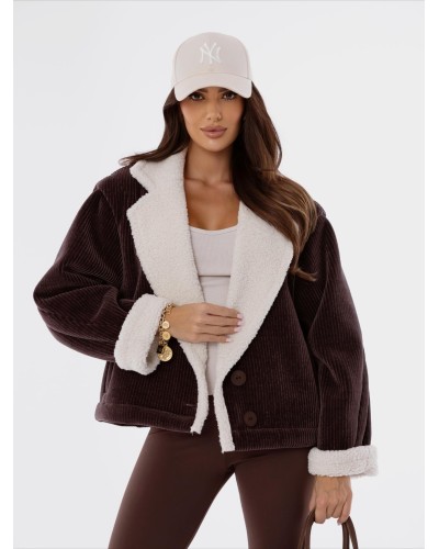 Kożuch sztruksowy By o la la...! chocomuss