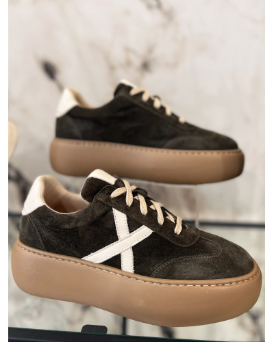 Sneakersy na platformie By o la la...! olive