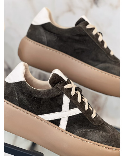 Sneakersy na platformie By o la la...! olive