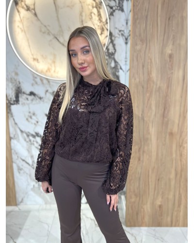 Koronkowe body z kokardą By o la la...! chocomuss