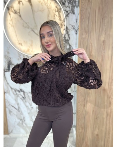 Koronkowe body z kokardą By o la la...! chocomuss