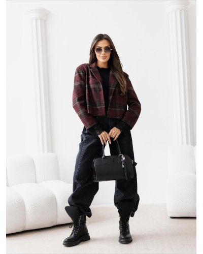 Spodnie jeansowe z zakładkami By o la la...! szare