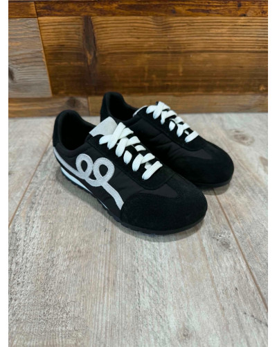 Sneakersy płaskie By o la la...! czarne