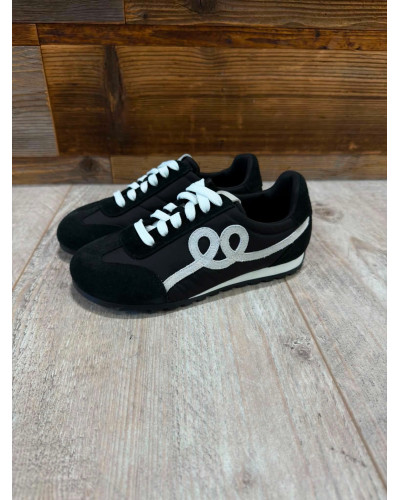 Sneakersy płaskie By o la la...! czarne