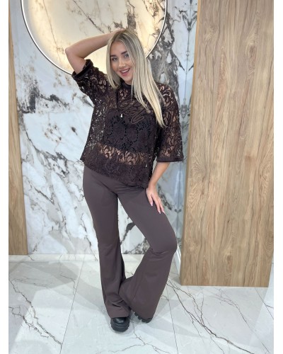 T-shirt koronkowy By o la la...! chocomus