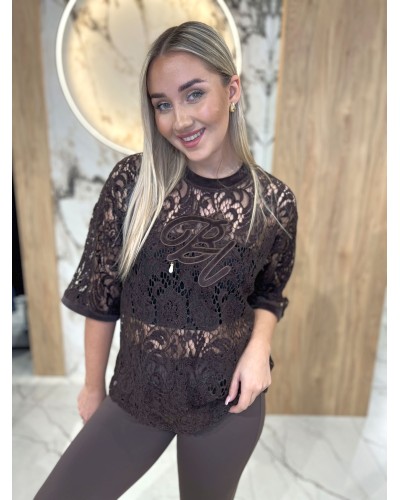 T-shirt koronkowy By o la la...! chocomus