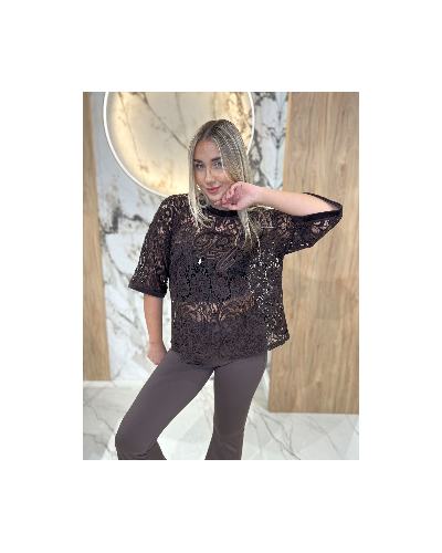 T-shirt koronkowy By o la la...! chocomus