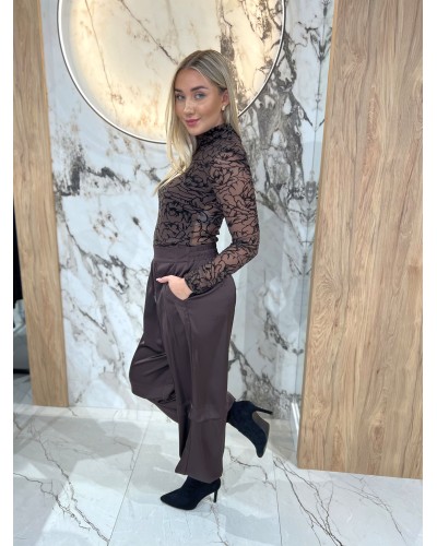 Satynowe spodnie By o la la...! chocomus