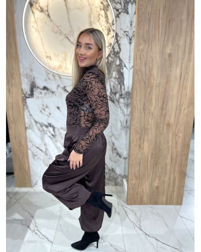 Satynowe spodnie By o la la...! chocomus