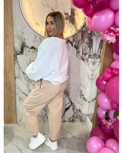 Spodnie dresowe z etykietą By o la la...! nude