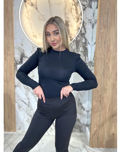 Legginsy push-up gładkie By o la la...! czarne